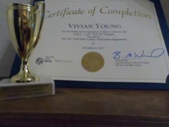 Certificate and Leadership Award